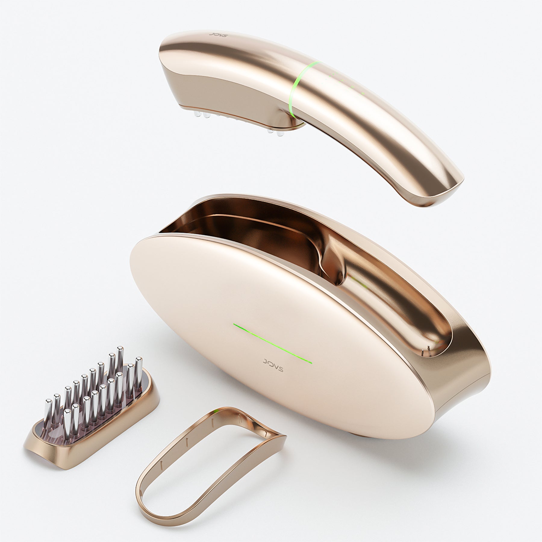 JOVS Slimax device with microcurrent facial therapy, pair with accessories for enhanced skin elasticity and youthfulness.