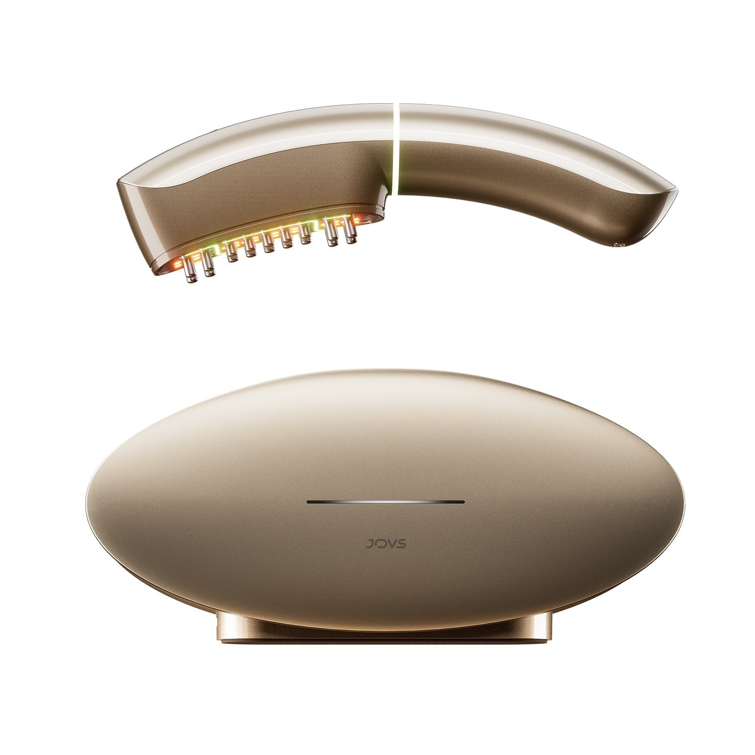 JOVS Slimax Microcurrent Full-body Anti-aging Device demonstrating microcurrent therapy technology for full-body rejuvenation.